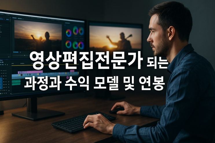  영상편집전문가 되는 과정과 수익 모델 및 연봉