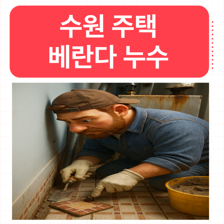  수원 베란다 누수  화서동 단독주택 우수관 방수공사 업체 추천