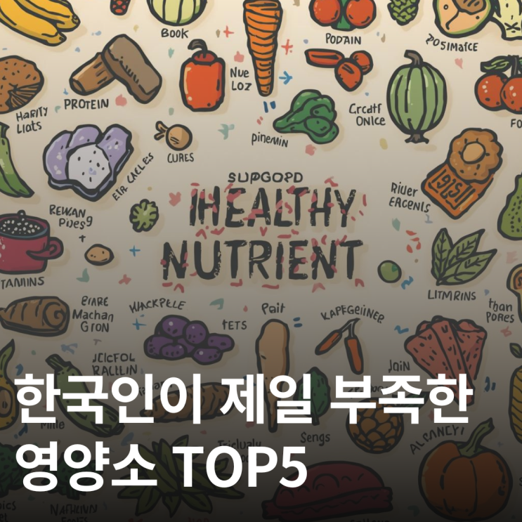  한국인 80%가 부족한 필수 영양소 TOP5, 피곤하고 집중 안 된다면?