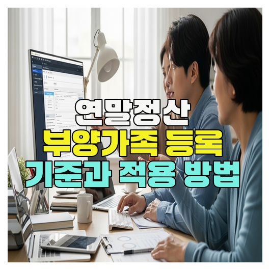 연말정산 부양가족 등록 기준과 적용 방법