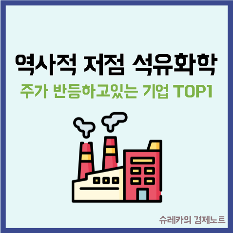  역사적 저점 석유화학 주가 반등하고 있는 기업 TOP 1