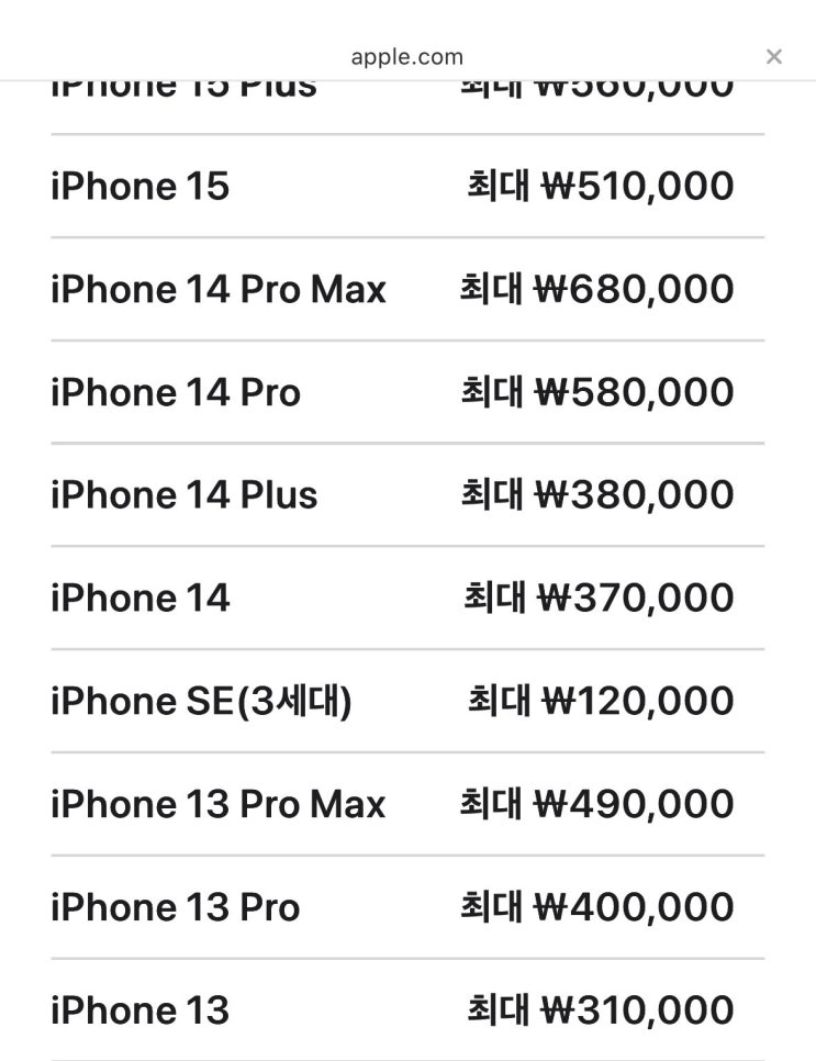  애플 트레이드인(아이폰13) 후기