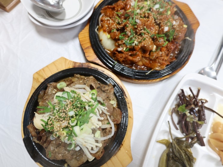  고성 교암숯불고기 옛날 식당 느낌 애견동반 가능하지만 필독!