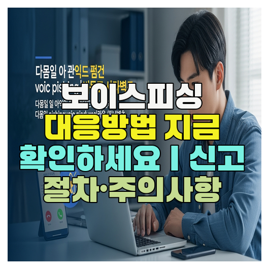  보이스피싱 대응방법 지금 확인하세요｜신고 절차·주의사항