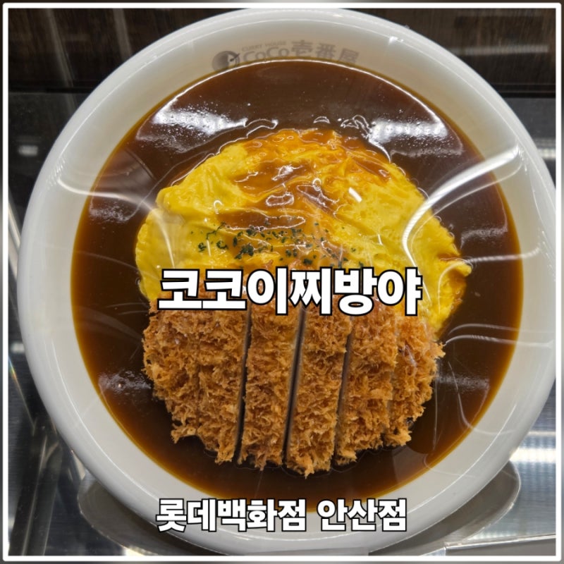 코코이찌방야 롯데백화점 안산점 오므라이스 포장 후기 (주차 요금 변경)