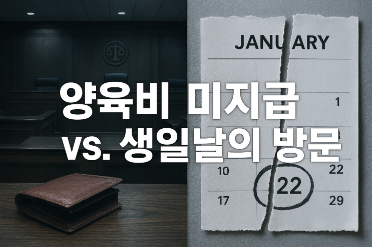  양육비는 미지급, 생일날만 나타나는 '생일 아빠'... 면접교섭권 박탈, 법적 가능성 전말은?