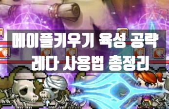  메이플키우기 육성 플레이 꿀팁(쿠폰, 다이아)