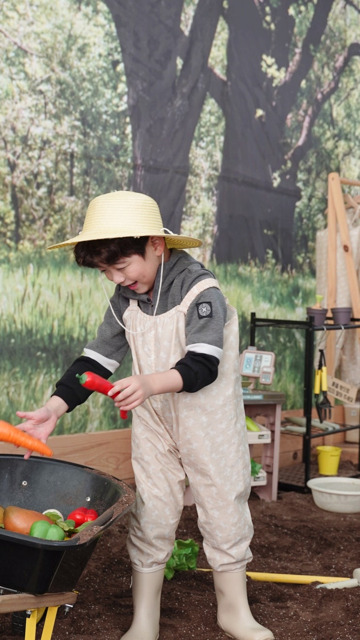  흙놀이와 무뽑기까지! 중장비타면서 농장체험한 서울근교 일산아이랑 갈만한 곳 대형키즈카페 파릇파릇