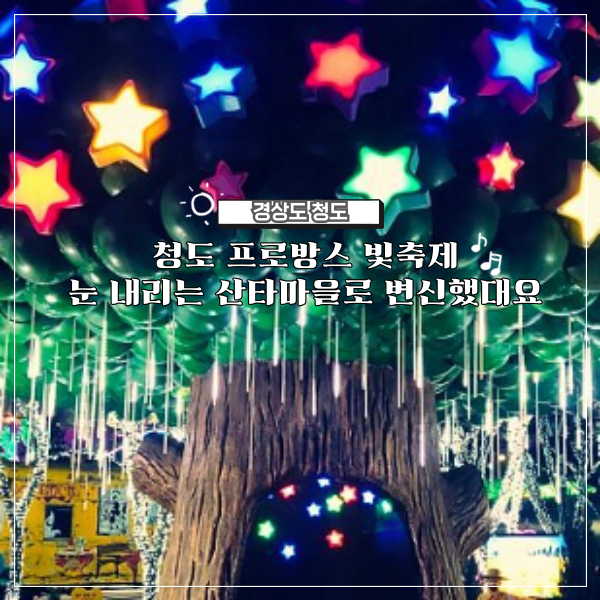 청도 프로방스 빛축제, “야간 조명+포토존 100곳”으로 인생샷 건진 밤