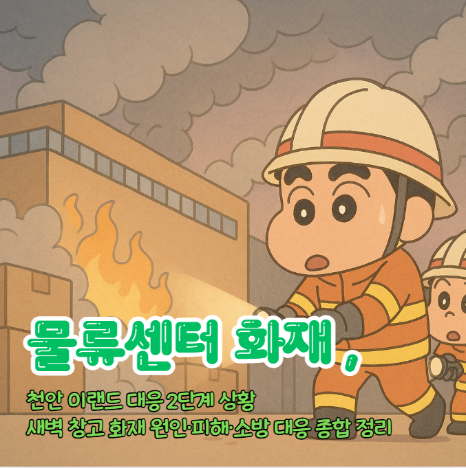 천안 <b>이랜드 물류센터 화재</b> 대응 2단계 상황｜새벽 창고 <b>화재</b>... 