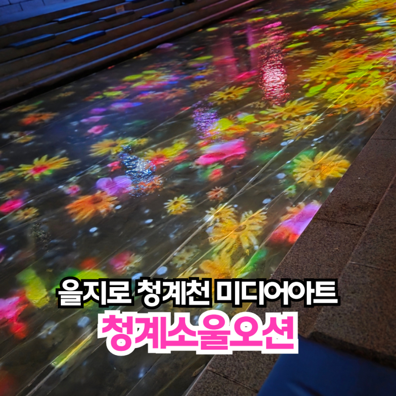 서울 을지로 청계천 미디어아트 청계소울오션 시간 장소