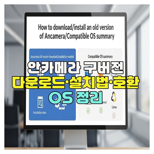  안카메라 구버전 다운로드·설치법·호환 OS 정리