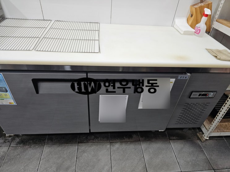  울산업소용냉장고AS수리 우성냉동테이블냉장고 아날로그TC 온도조절기 교체수리 CWS-180RT