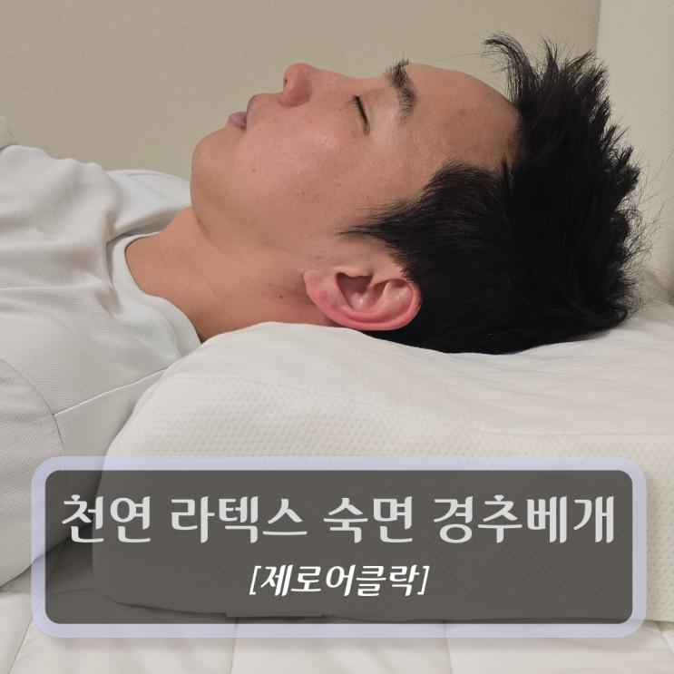  베개 추천 :: 제로어클락 천연라텍스 경추베개 사용 후기