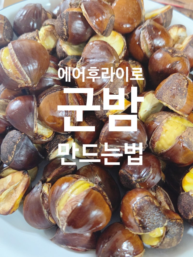 집에서 간편하게! 에어후라이어로 만드는 군밤 레시피