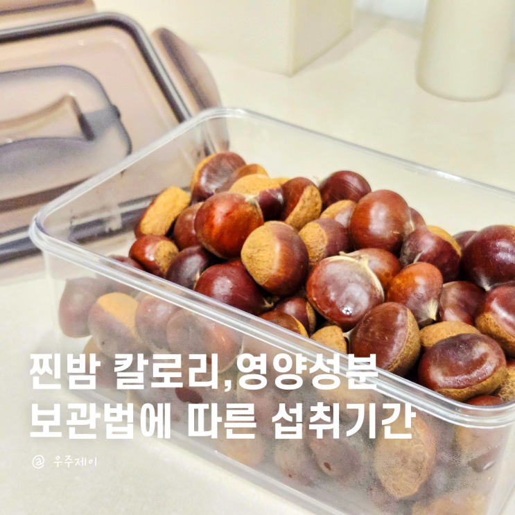  찐밤 칼로리 보관법 냉장 기간 알고 드세요