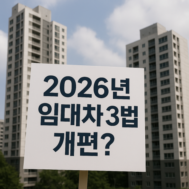  2026년 임대차 3법 개편? (계약갱신청구권 4년 만기, 전세가 영향 총정리)
