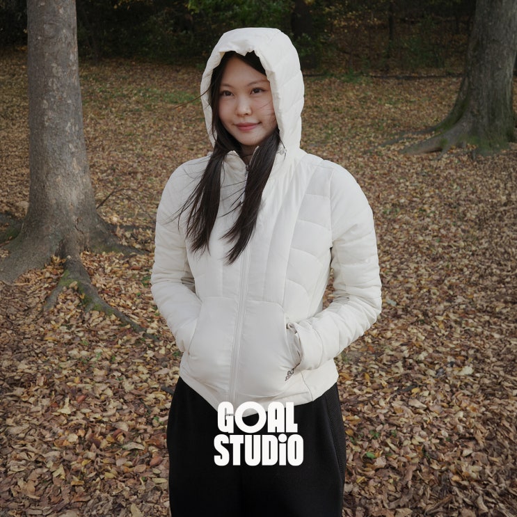  【GOALSTUDIO】 골스튜디오 슬림핏 여성 경량패딩 추천