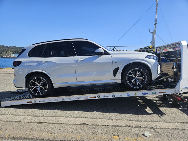   BMW X5 수출차량 캐리어탁송! 충북 청주 → 부산 감천항 5부두｜셀프카 장거리 단독 카캐리어·어부바 전문 프리미엄 운송 서비스 