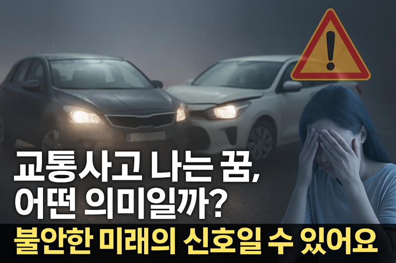 교통사고 나는 꿈, 어떤 의미일까? 불안한 미래의 신호일 수 있어요