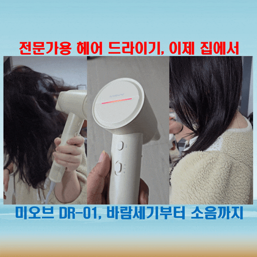  항공모터 탑재된 전문가용 드라이기, 강력한 바람과 머릿결 보호까지