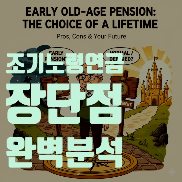  국민연금 일찍 받으면 무조건 이득일까? 2025년 기준 조기노령연금 감액률, 수령액, 지급정지 조건 완벽 분석