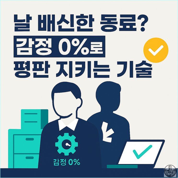  통수 친 동료와 일할 때 평판을 지키는 기술적 거리두기 방법 5가지