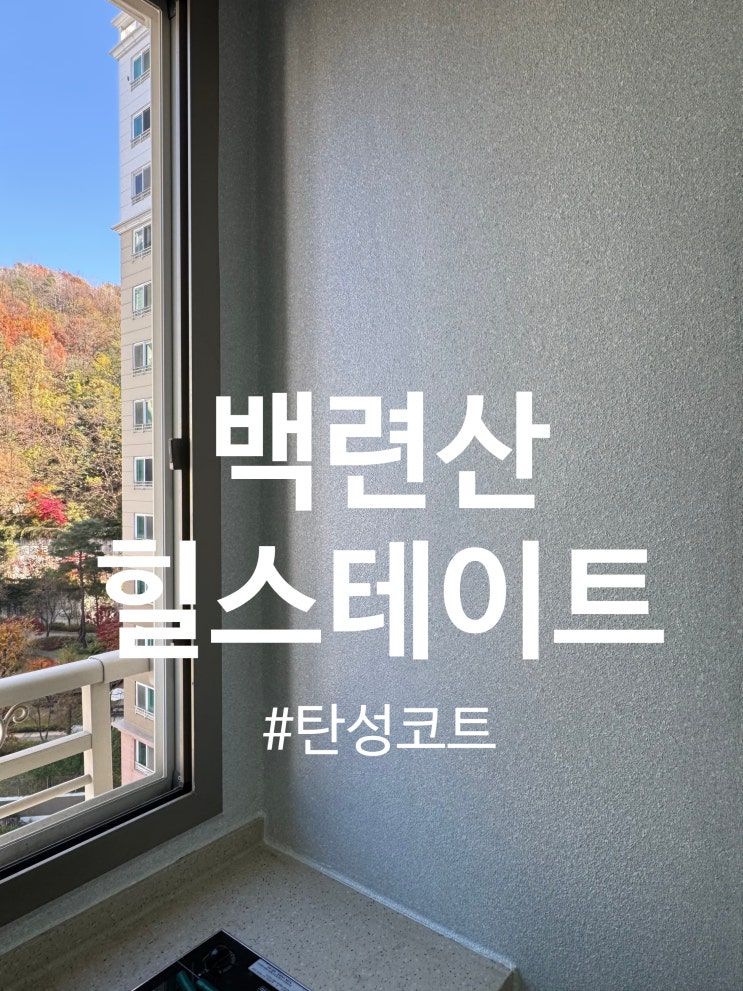  백련산 힐스테이트 1차 탄성코트 시공 (달빛탄성)