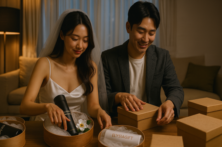  결혼답례품 고민 끝, 실속 최고 홈카페세트