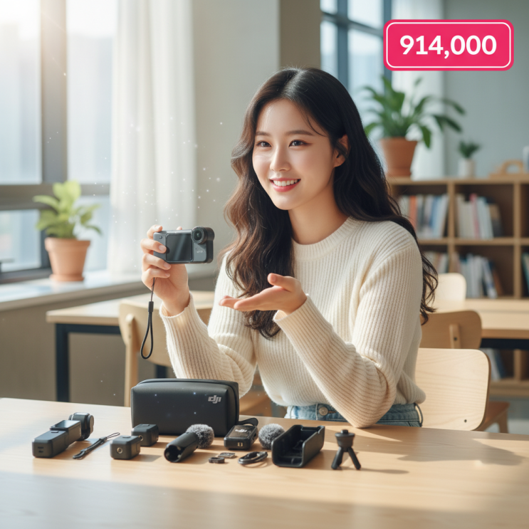  유튜브 초보 전문가 모두 필요한 장비 DJI 오즈모포켓3