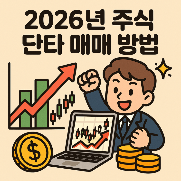  2026년 주식 단타 매매 방법 (데이 트레이딩, 종목 선정, 매매 원칙 총정리)