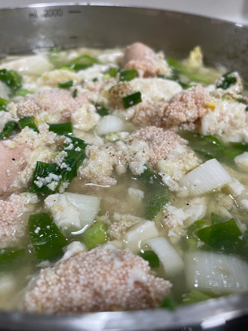 맑은 명란순두부찌개 명란순두부계란탕 레시피
