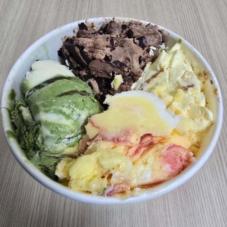  배스킨라빈스 말차다미아, 초코포키해, 골든 프랄린 버터, 골든 애플 요거트 내돈내산 솔직후기