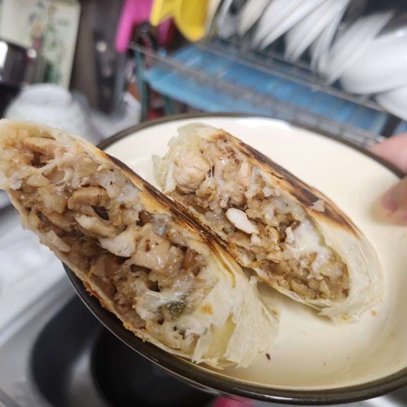 다이어트 직장인 도시락 냉동 밀프랩만들기 닭 가슴살 브리또 만들기