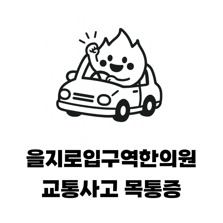  을지로입구역한의원 교통사고 목통증, 추나치료