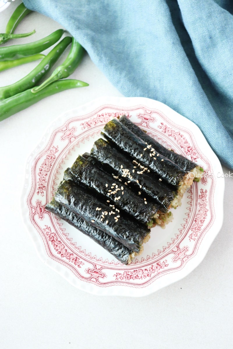 땡초김밥 레시피 스팸고추다대기 스팸고추김밥
