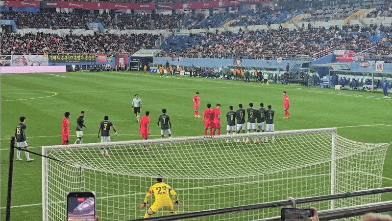 손흥민 볼리비아 전 프리킥 골 득점 직캠 움짤 영상 GIF