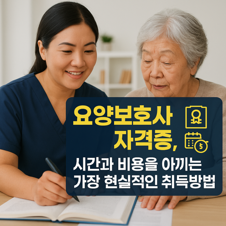  요양보호사 자격증, 시간과 비용을 아끼는 가장 현실적인 취득방법