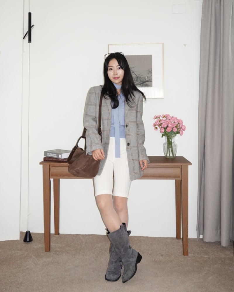 H-VARY BAG 후기! 헤지스 스웨이드백으로 완성하는 가을 데일리룩