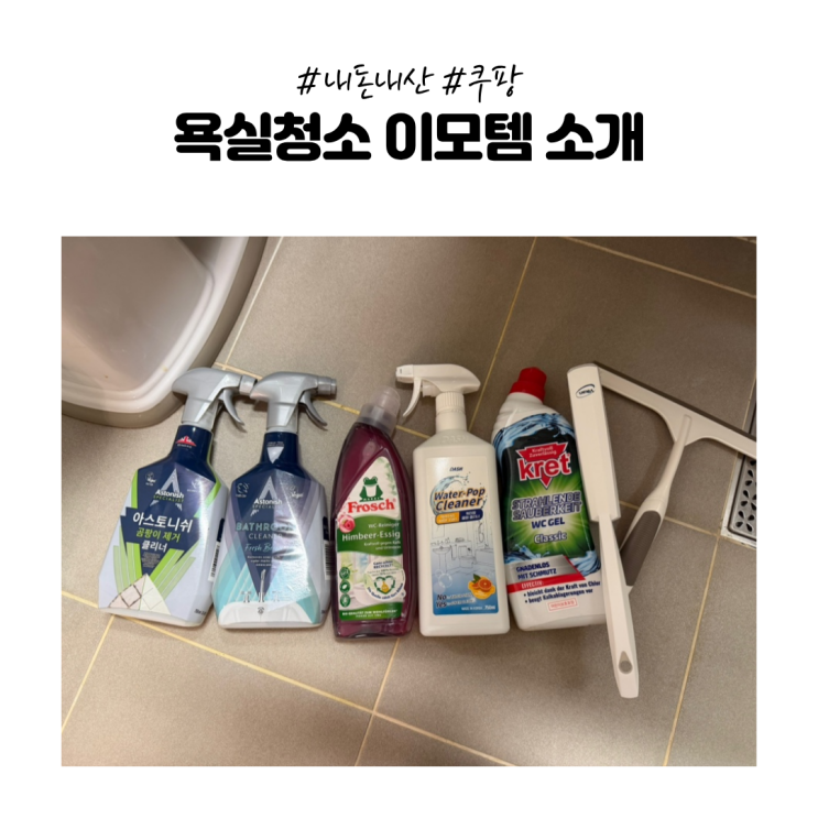  [내돈내산] 욕실 청소이모템 소개
