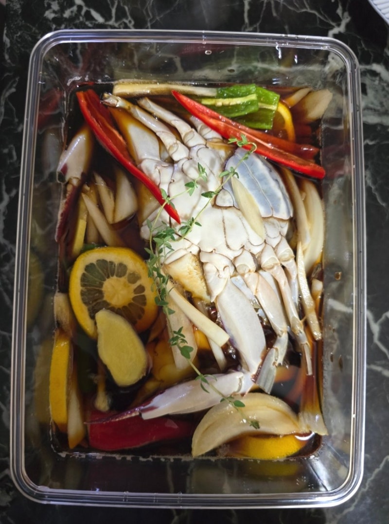 설탕없이 간장게장 만들기 황금레시피 가을꽃게 3kg 손질, 소스 비율