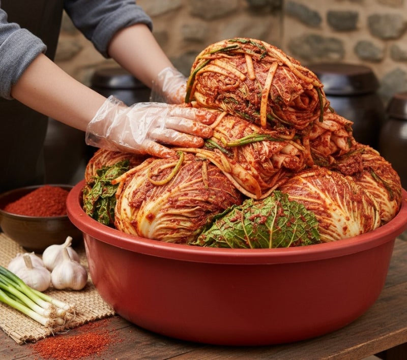 김장양념 레시피 감칠맛 폭발 김치육수와 풀쑤기 김장김치 보관법까지