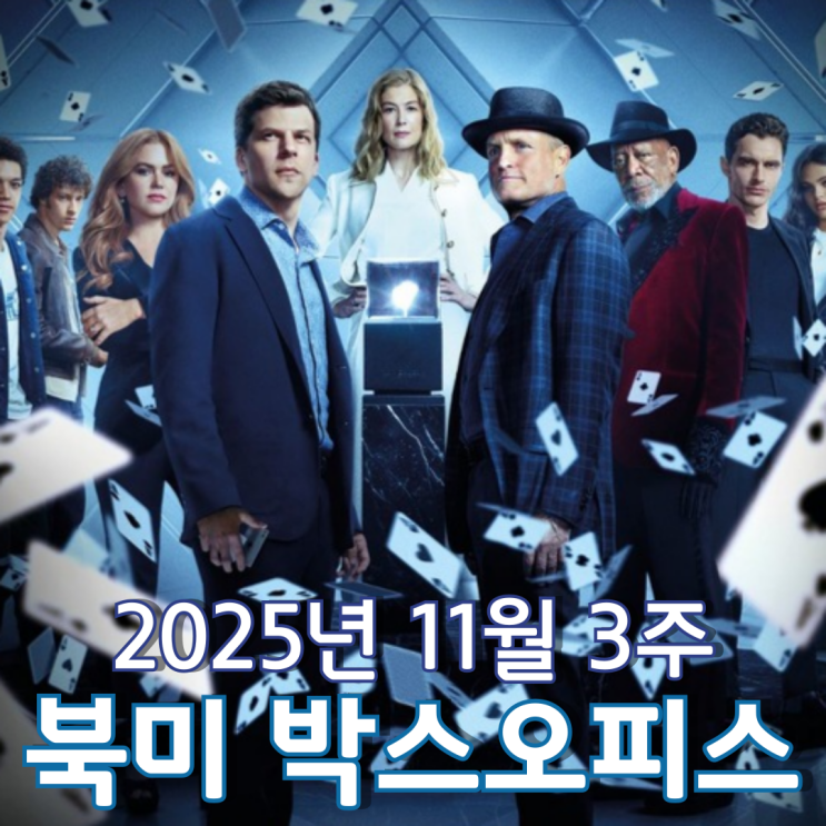  [11월 3주 북미 박스오피스] 마술 사기단과 러닝 맨의 흥행 맞대결