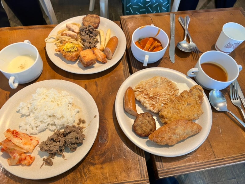 All-you-can-eat tonkatsu lunch at Sweet & Cutlet at Seoul Children's Grand Park Station 14