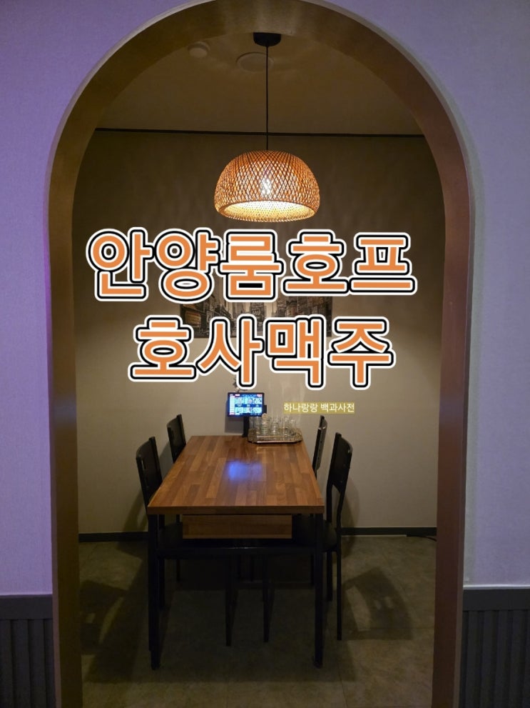  [경기 안양] 메뉴 다양한 프라이빗룸 안양룸호프 호사맥주