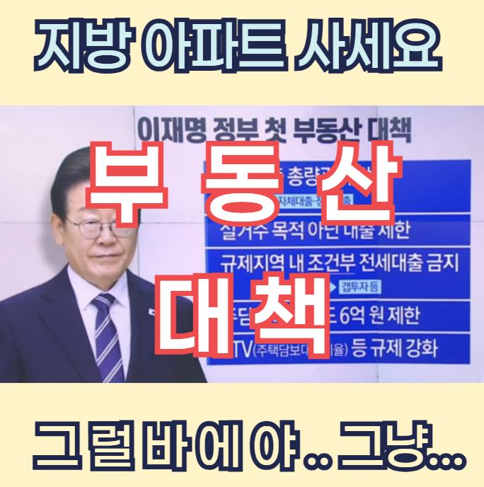  부동산 대책, 지방 아파트 갭투자에 주는 의미