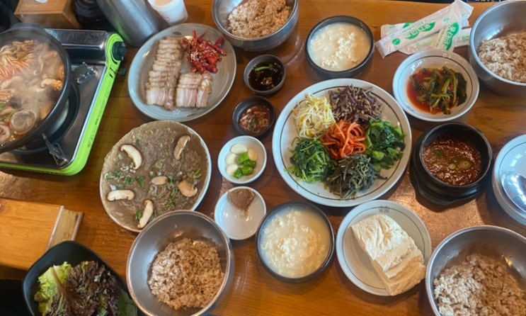 송원 _ 가평 잣두부 보리밥정식 맛집