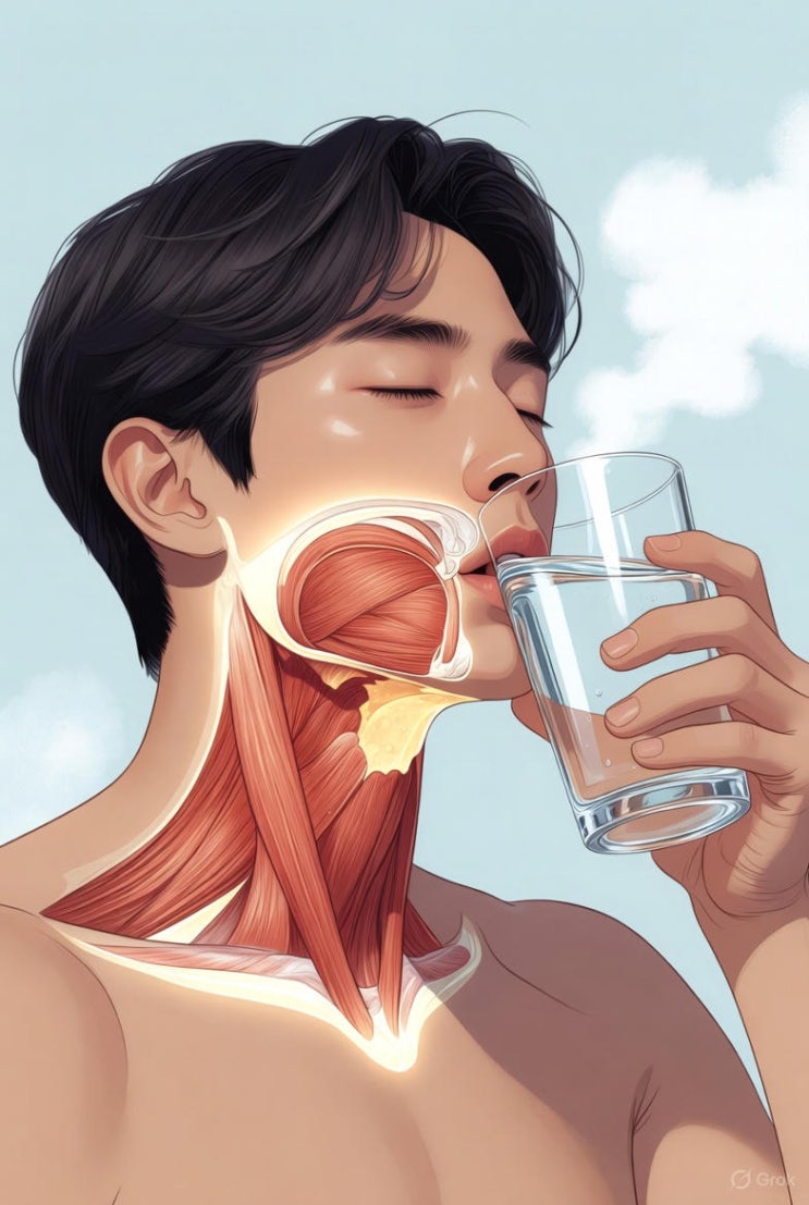  목감기, 기침에 따뜻한 물한잔