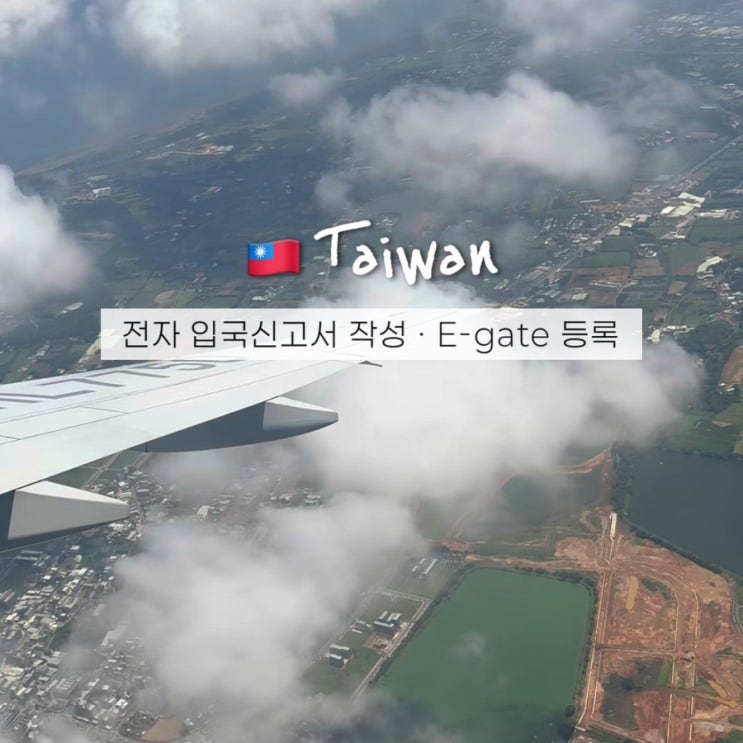  대만 전자 입국신고서 온라인 작성법 & e-gate(이게이트) 여행 전 등록 필수!