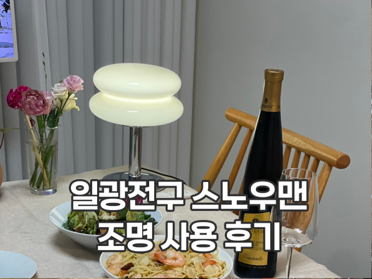  일광전구 스노우맨 조명 후기 겨울 감성 200% 올라가는 무드등